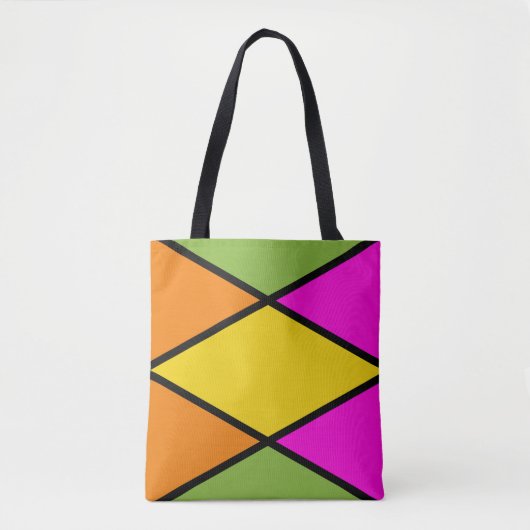 Moderne argylepatroon-tas tote bag (Voorkant)