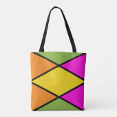 Moderne argylepatroon-tas tote bag (Achterkant)