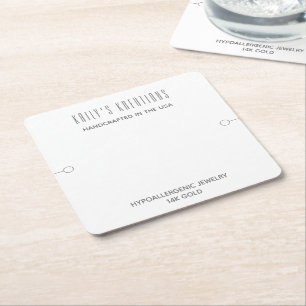 Moderne armband display wit kartonnen onderzetters