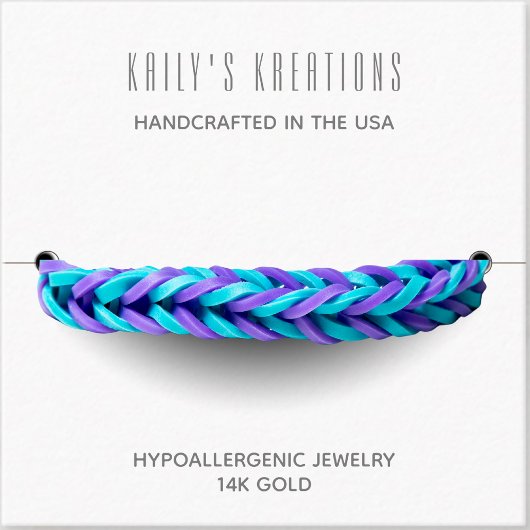 Moderne armband display wit vierkant vierkante visitekaartje