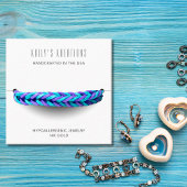 Moderne armband display wit vierkant vierkante visitekaartje