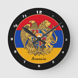 Moderne Armeense vlag, Armenië thuis / design Ronde Klok
