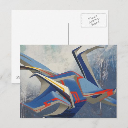 Moderne art 2015-12-30-02 briefkaart (Voorkant / Achterkant)