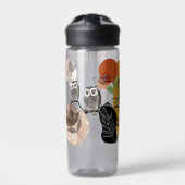 Moderne Art Boho Bohemian Bird Abstract Owls Natuu Waterfles (Voorkant)