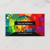Moderne Art Colorful Professional-Visitekaartje Visitekaartje (Voorkant)