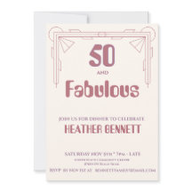 Moderne Art Deco 50 en Fantastische Verjaardag