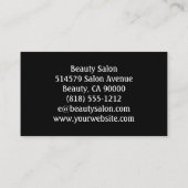 Moderne  Art Deco Business Kaart Visitekaartje (Achterkant)