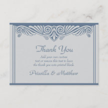 Moderne Art Deco dank u kaarten