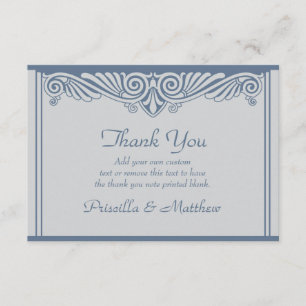 Moderne Art Deco dank u kaarten