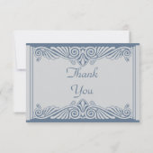 Moderne Art Deco dank u kaarten (Achterkant)