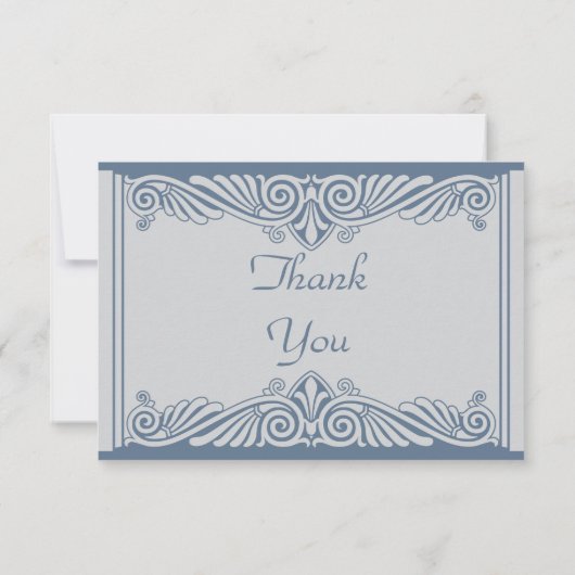 Moderne Art Deco dank u kaarten (Achterkant)