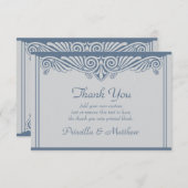 Moderne Art Deco dank u kaarten (Voorkant / Achterkant)