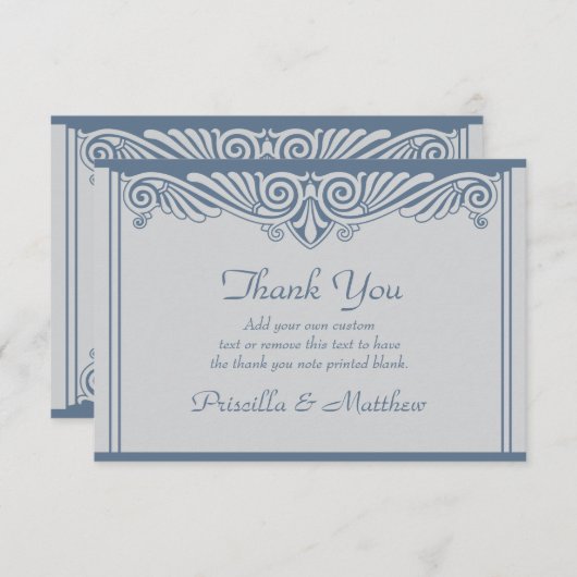 Moderne Art Deco dank u kaarten (Voorkant / Achterkant)