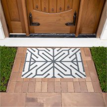 Moderne Art Deco Geometrische Tech Schakeling Patr