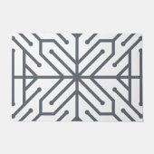 Moderne Art Deco Geometrische Tech Schakeling Patr Deurmat (Voorkant)