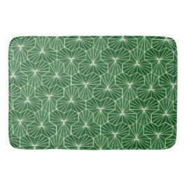 Moderne Art Deco Lime Groen geometrisch patroon Badmat
