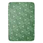 Moderne Art Deco Lime Groen geometrisch patroon Badmat (Voorkant Verticaal)