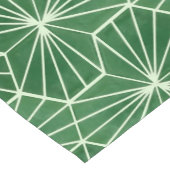 Moderne Art Deco Lime Groen geometrisch patroon Korte Tafelloper (Hoek)