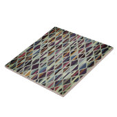 Moderne Art Deco Multi-Color Tegeltje (Zijkant)