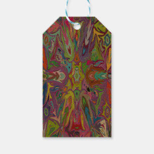 Moderne Art Deco Multicolore Cadeaulabel