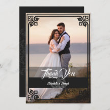 Moderne Art Deco Zwart Zwaan Foto Bruiloft