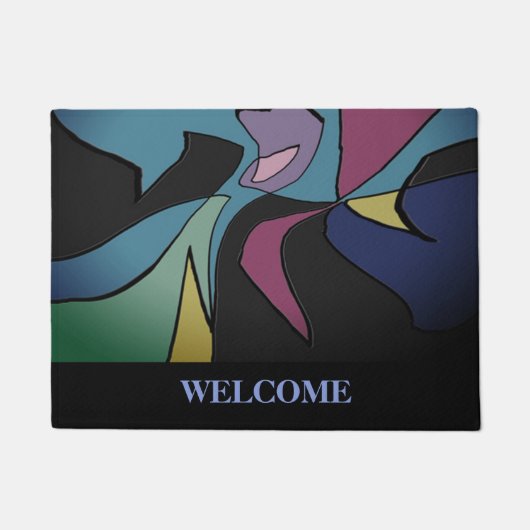 Moderne Art Design Chic Welkomstvoorzijde Deurmat (Voorkant)