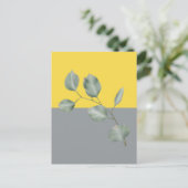 Moderne Art Eucalyptus Leaves Briefkaart (Staand voorkant)