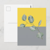 Moderne Art Eucalyptus Leaves Briefkaart (Voorkant / Achterkant)