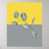 Moderne Art Eucalyptus Leaves Poster (Voorkant)
