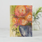 Moderne Art Flat - Hartelijk dank Bedankkaart (Staand voorkant)