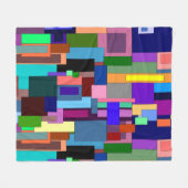 Moderne Art Fleece Blanket Deken (Voorkant (Horizontaal))