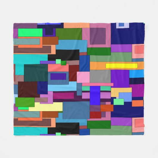 Moderne Art Fleece Blanket Deken (Voorkant (Horizontaal))