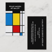 Moderne Art Gallery Visitekaartje (Voorkant / Achterkant)