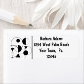 Moderne Art Gepersonaliseerd Return-adres Etiket (Insitu)