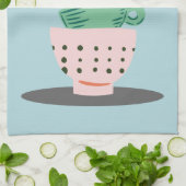 Moderne Art Gestapelde bekers en Plant Theedoek (Gevouwen)