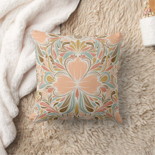 Moderne Art Nouveau Boho Patroon  Kussen