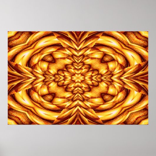 Moderne Art Print - Oranje Abstracte Art Posters (Voorkant)