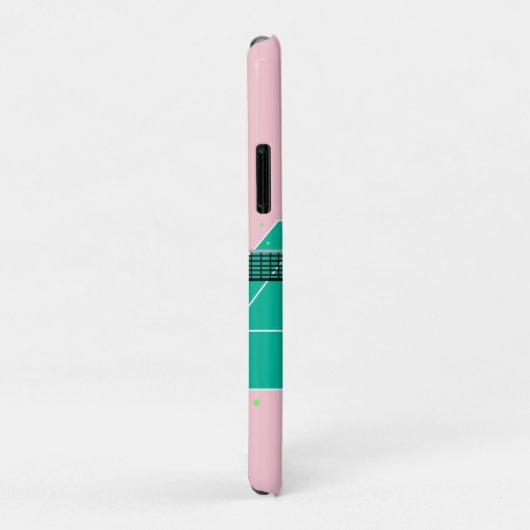 Moderne Art Tennis Match Player roze Groen Case-Mate iPhone Case (Achterkant/rechts)