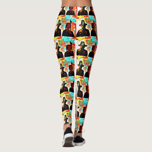 Moderne Art Thanksgiving Leggings (Achterkant)