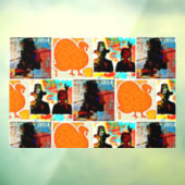 Moderne Art Thanksgiving Raamsticker (Vel 3)