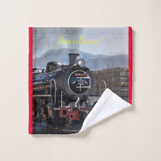 Moderne Art Train Afbeelding Popular Best Bad Handdoek (Wasdoekje)