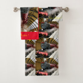 Moderne Art Train Afbeelding Popular Best Bad Handdoek