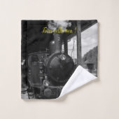 Moderne Art Train Afbeelding Popular Best Bad Handdoek (Wasdoekje)