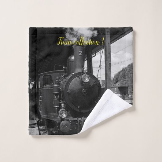 Moderne Art Train Afbeelding Popular Best Bad Handdoek (Wasdoekje)