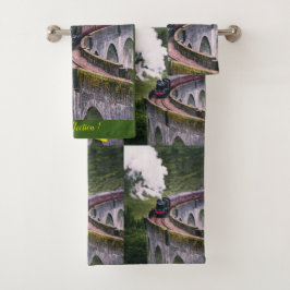 Moderne Art Train Afbeelding Popular Best Bath Bad Handdoek