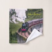 Moderne Art Train Afbeelding Popular Best Bath Bad Handdoek (Wasdoekje)