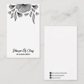 Moderne Art White Kaarten voor verpakkingsdoeleind Visitekaartje (Voorkant / Achterkant)