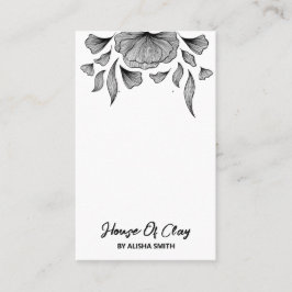 Moderne Art White Kaarten voor verpakkingsdoeleind Visitekaartje