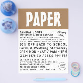 Moderne artikelen, papier en kantoorbenodigdheden flyer (Enkel)