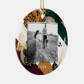 Moderne artistiek | Minimale foto van Warm Pine Co Keramisch Ornament (Rechts)